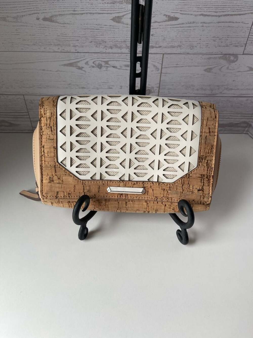 Stella & Dot Nolita Clutch Bag in Geometric Cork